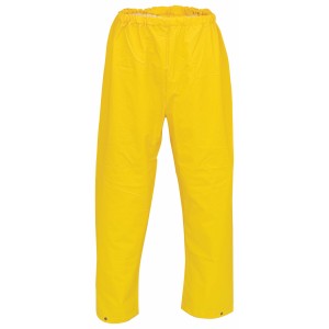 Gelbe Safety&More Regenbundhose in Größe XXXL für Arbeitskleidung.