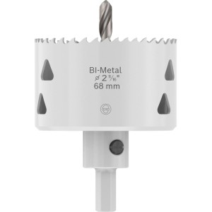 Bosch Lochsäge Multi Material mit Aufsteckhalter Ø 68 mm x 40 mm Silber