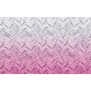 Komar Fototapete Vlies Herringbone Pink 400 x 250 cm