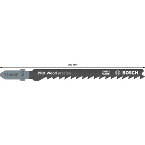 Bosch Stichsägeblatt T 144 DP Precision for Wood, geeignet für präzise Holzschnitte.