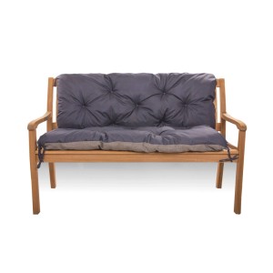 Marinefarbenes Bankkissen Setgarden Double für 3-Sitzer Gartenbank, 170x50x50 cm.