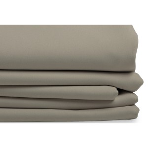 Moondream Verdunkelungsvorhang in Taupe, 260x145 cm, gestapelt. Blickdichter Fenstervorhang.