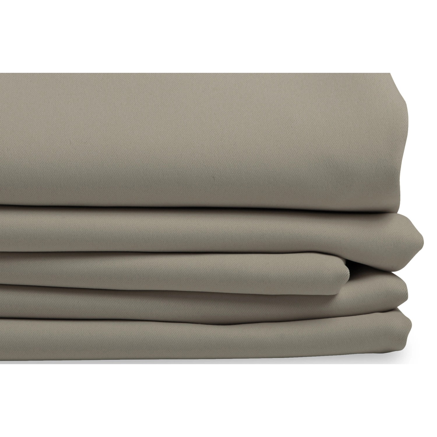 Moondream Verdunkelungsvorhang in Taupe, 260x145 cm, gestapelt. Blickdichter Fenstervorhang.