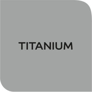Farbmuster Titanium für Dulux Fresh Up Fensterlack, Satin-Glanz.