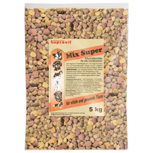 Supravit Mix Super Trockenfutter für Hunde in 5 kg Beutel, bunte Kroketten, für alle Hunderassen.