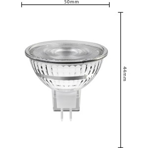 GU5.3 LED Spot MR16, 4,2W, klares Glas. Leuchtmittel für Wohn- und Essbereich.
