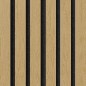 Denpanels Akustikpaneel FR Eiche/Schwarz: Multiplexplatte für Wand- und Deckendämmung.