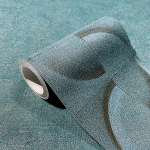 Marburg Bordüre in Blau mit modernem Grafikmuster, Rolle (5 m x 0,18 cm).