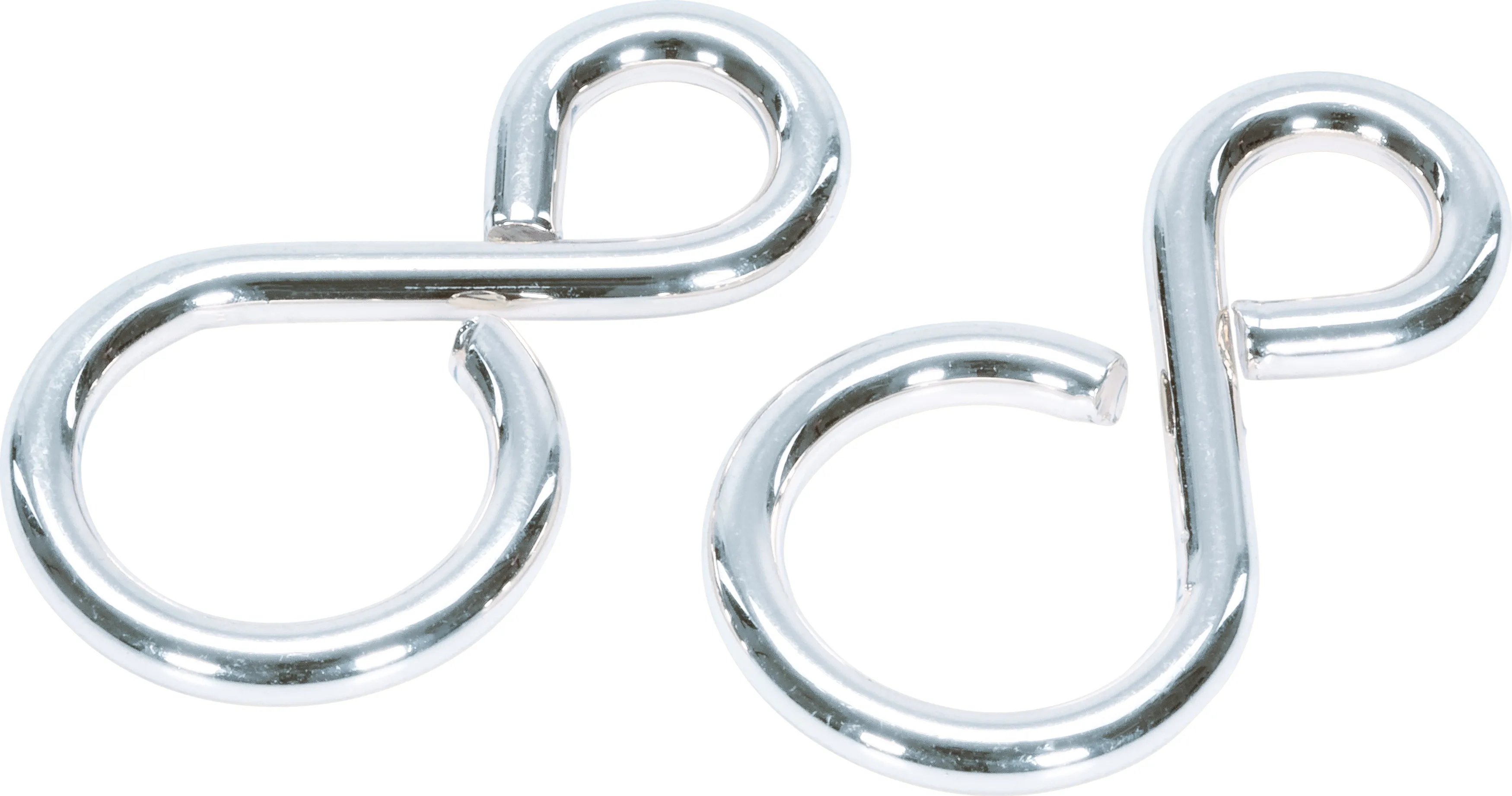 TOP STAR S-Haken 6 Cm - 4 Stück Verchromt Für Werkstatt & Haushalt