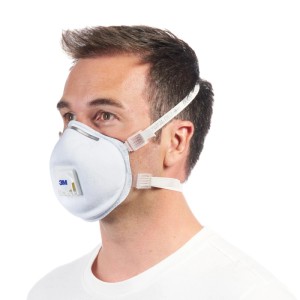 3M Atemschutzmaske für Schweißarbeiten mit Ventil FFP2 Weiß 1er-Pack
