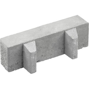 Premac Lineo Hydro Pflasterstein, grau, 30x10x8 cm, mit Sickerfläche für wasserdurchlässige Flächen.