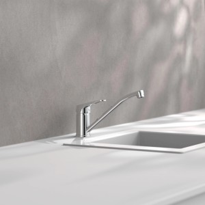 Schütte Spültischarmatur Tassoni Niederdruck, Chrom, Einhebelmischer für die Küche.