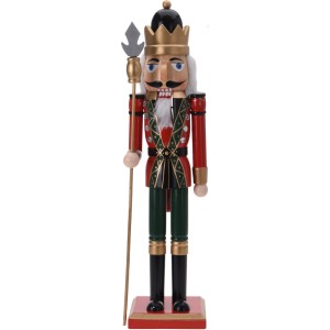 Holz Nussknacker, 85 cm, Weihnachtsdekoration, sortiert. Dekorativer Blickfang für die Adventszeit.