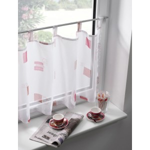 Gardinia Vitragestange mit Schraubhaken, silber-matt, 2,5 cm, 20er-Pack zur Fensterdekoration.