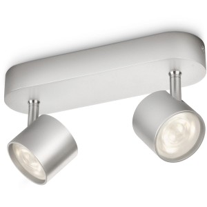 Philips LED-Spot 2er Star Silber