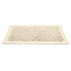 Beige Wenko Badematte Sidyma, 60x90 cm, Shaggy-Design für Badezimmer.