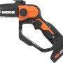 Worx Akku-Einhand Ast-Kettensäge WG324E 20 V, ideal zum Sägen von Ästen im Garten.