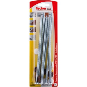 Fischer Fensterrahmenschrauben FFS 7,5x182 mm mit Abdeckkappen, 6er-Pack.