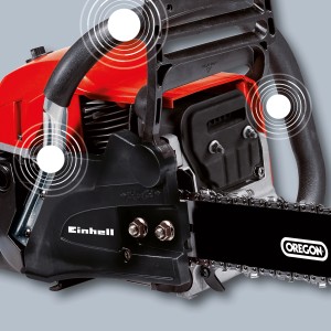 Einhell Benzin-Kettensäge GC-PC 2040 I mit Oregon Schwert und Kette, Detailansicht.
