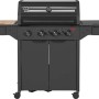 Jamestown Gasgrill KNOX Master Class mit 4 Brennern, Abdeckhaube, Seitenbrenner und Schneidebrett.