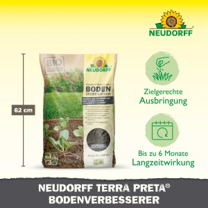 Sack Neudorff Terra Preta Boden-Verbesserer, 10 kg, für bessere Bodenqualität und Humusaufbau.