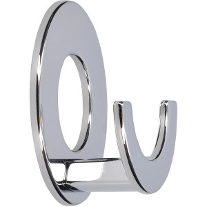 Siro Haken 2332 Metall Chrom Glänzend Selbstklebend Ø 60 mm