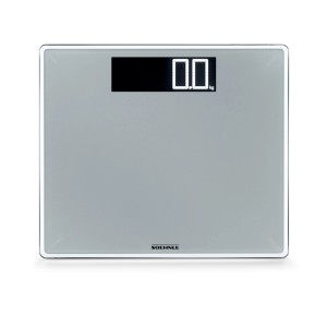 Leifheit Digital Personenwaage Style Sense Comfort 600, silbergrau, mit LCD-Anzeige.