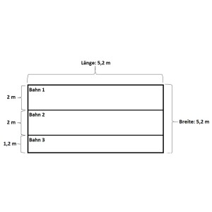 Skizze des Summer Fun Pool-Bodenschutzvlies Extra für Rundbecken Ø 500 cm mit Maßangaben.