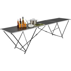 LUX Mehrzwecktisch MZT-300/60 Basic, 3 m, mit Aluminiumgestell und beschichteter MDF-Platte.