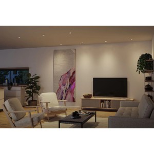 Paulmann LED-Einbauleuchte Nova GU10 Flat Weiß Matt 3x4,9 W