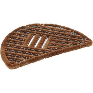 Halbrunde Astra Fußmatte Coco Brush, 40x60 cm, aus Kokosfaser mit Bürstenstruktur zur Schmutzentfernung.
