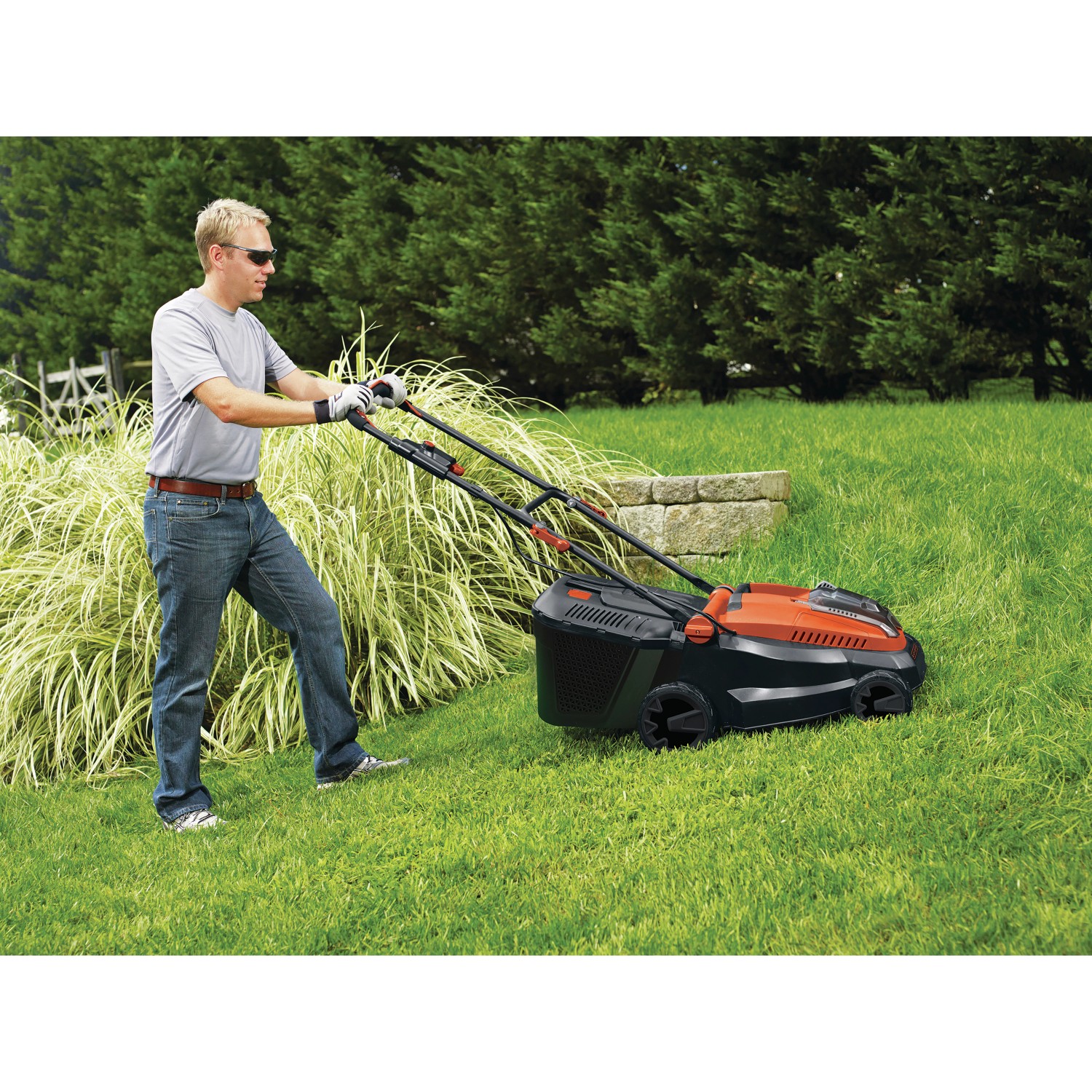 Black+Decker AkkuRasenmäher CLM3825L2 mit Autosense 36 V/2,5 Ah 38 cm