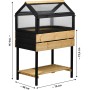 Dobar Hochbeet 4-Jahreszeiten Gr. L 76 x 48 x 118 cm Anthrazit FSC®_5