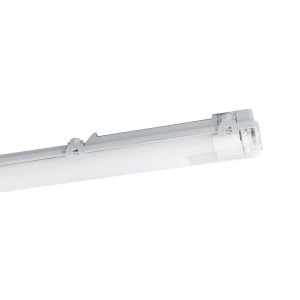 Eglo LED-Feuchtraumleuchte Basic 2-flammig 126 cm Grau