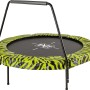 EXIT Tiggy Junior Trampolin, schwarz-grün, Ø140cm mit Bügel. Gartentrampolin für Kinder.