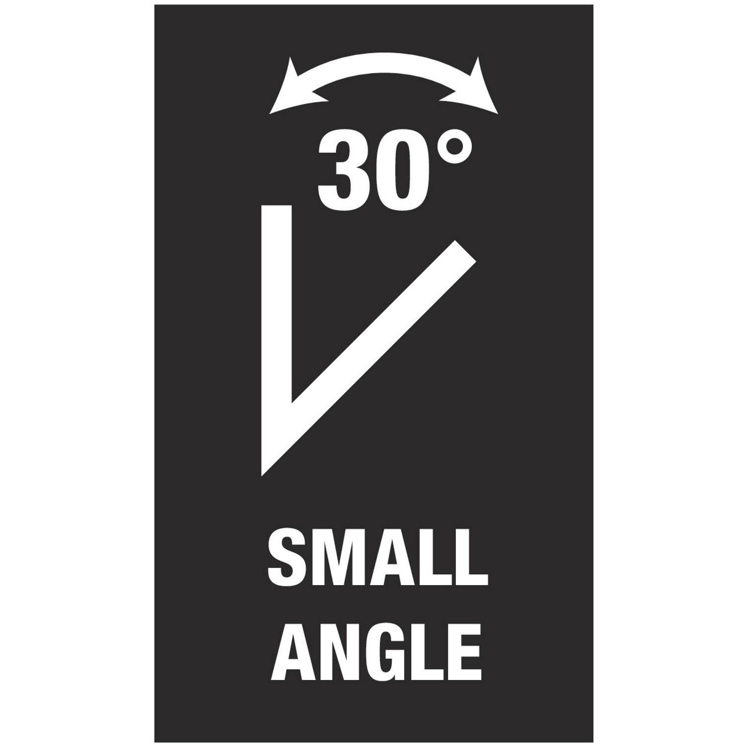 Symbol für 30° Rückschwenkwinkel des Wera Joker Maul-Ringratschenschlüssels.