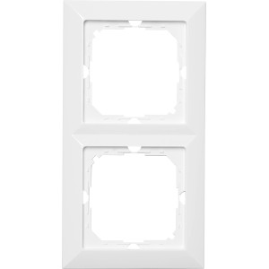 OBI Abdeckrahmen Julietta, 2-fach, Weiß, für Schalter und Steckdosen.