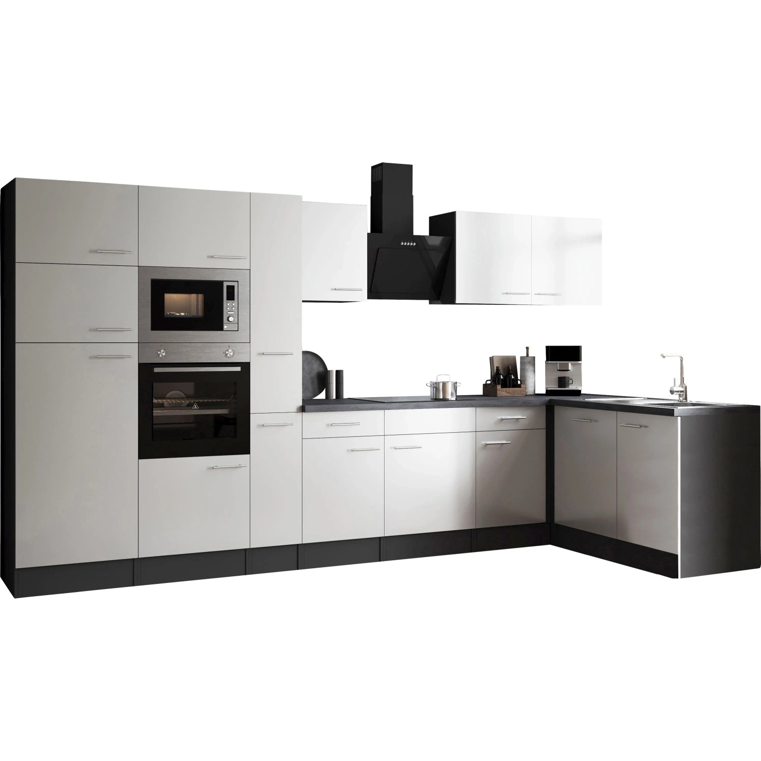 Respekta Winkelküche Oliver 370 cm Weiß_3