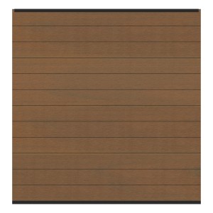 Zaunfeld-Set System WPC Platinum 178 x 184 cm Braun-Anthrazit