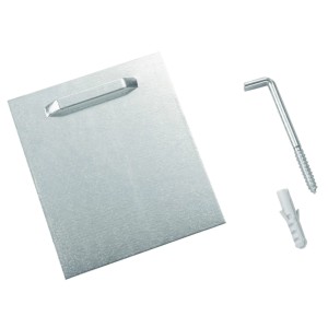 Kristall-Form Aufhängeset für Spiegel (8x10cm) mit Klebesystem, inklusive Schraube und Dübel.