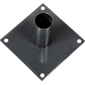Bodenplatte für Einstabmattenzaun zu Pfosten Anthrazit Ø 60 mm 20 cm x 20 cm