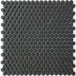 Mosaikmatte Cube 1 Schwarz, Glasmosaik für Wand, 29x29,5 cm.