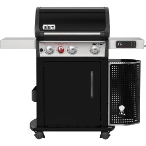 Weber Spirit EPX-325S GBS Smart Grill mit 3 Brennern und Sear Zone. Schwarzer Gasgrill mit digitaler Anzeige.