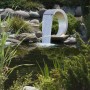 Ubbink Mamba Design Wasserfall aus Edelstahl im Gartenteich, Teichdeko.