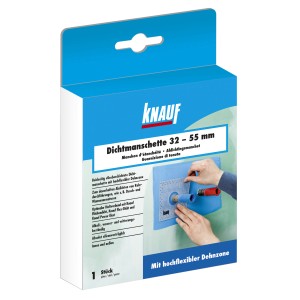 Knauf Dichtmanschette 32-55mm im Karton, zur Abdichtung von Rohrdurchführungen.