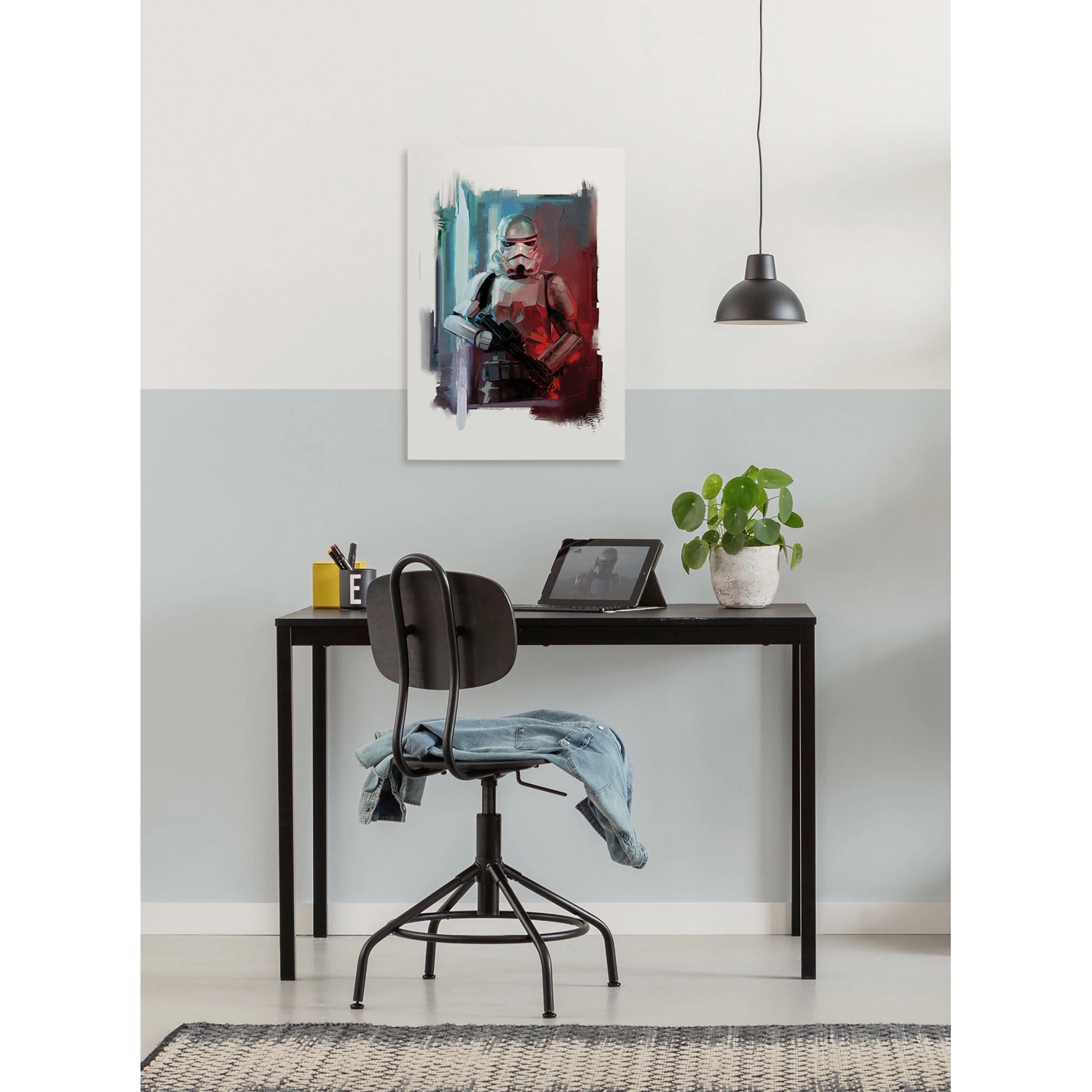 Komar Keilrahmenbild Star Wars Stormtrooper Painting Blau_2