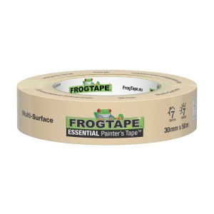 FrogTape Goldplus Washi-Malerband, 30 mm x 50 m Rolle, für präzise Farbkanten.