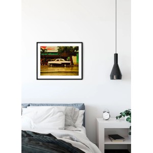 Komar Wandbild Cuba Car, 50x40 cm, mit Oldtimer-Motiv vor kubanischer Kulisse.