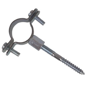 Kirchhoff Rohrschelle-Set, 20-26mm, mit Stockschraube M8x80, verzinkt für Heizungsrohre.