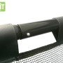 Detailaufnahme: Schwarzes EXIT Coppa Fußballtor (220x170cm) mit Netz.